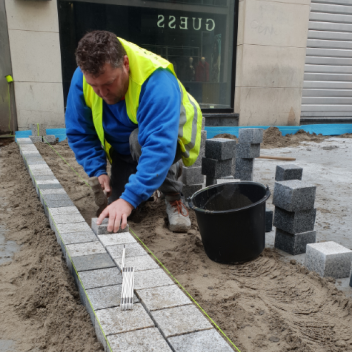 Plaatsing van natuursteen