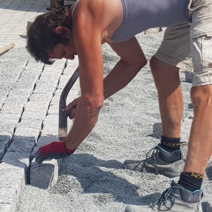 Plaatsing van natuursteen