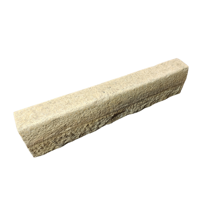 Herbruik boordsteen Zweedse graniet kops gezaagd.