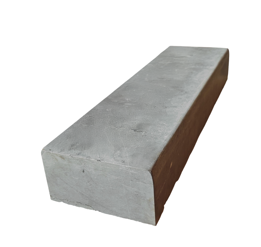 Herbruik arduin gezaagd uit brede borduur top en front gezaagd en geschuurd kops gezaagd